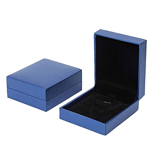 Preisvergleich Produktbild Hochwertige rechteckig Karton Schmuckverpackung für Ring Halskette Anhänger Armband Collier , Perfekt Geschenkverpackung für Hochzeit / Valentinstag / Verlobungsring (Halskette)