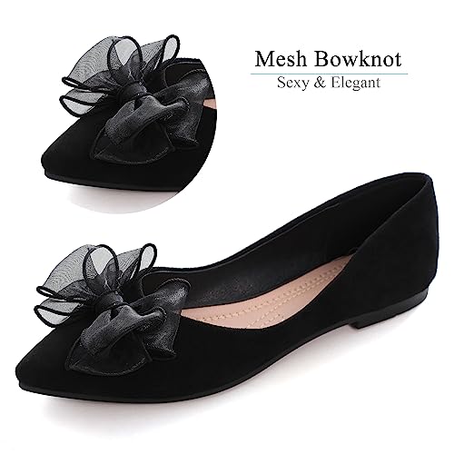 Image of Dear Time Women's Ballet Flats Dress Ballet Shoes Slip on for Office Work Comfortable Shoes