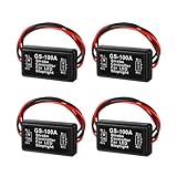 Zpana 4PCS GS-100A Car Brake Light Flasher Strobe, 12-24V Vehicle LED Flasher Module, Automotive Flashing Strobe Blinking Controller for Brake Tail Stop Light, Universal for Motorcycle Truck SUV