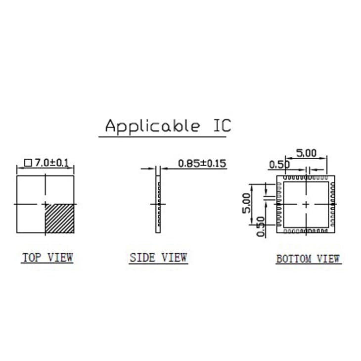 Wiring Connecting Terminals - NP506-044-036-C-G IC Test Socket Burn in Socket QFN44 MLF44 Chip Size 7 * 7 Open top Programming Socket Flash Adapter Connector KZ