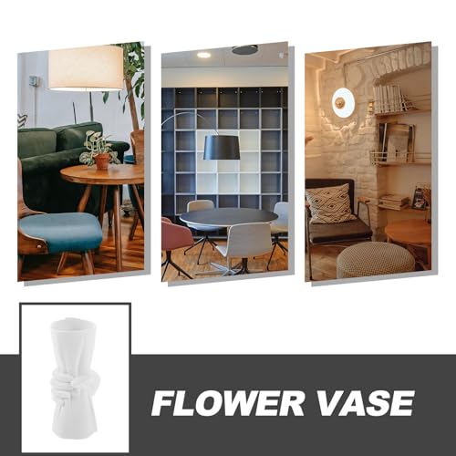 Vase en céramique blanc au design moderne et finition soignée