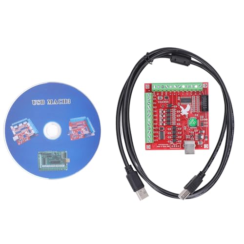 TOOLSGO USB Motion Control Splitter Board 100kHz 4 Achsen Steuerkarte Breakout Board mit Installations-CD für CNC-Graviermaschinen Servomotoren Schrittmotoren TOOLSGO USB Motion Control Splitter Board 100kHz 4 Achsen Steuerkarte Breakout Board mit Installations-CD für CNC-Graviermaschinen Servomotoren Schrittmotoren
