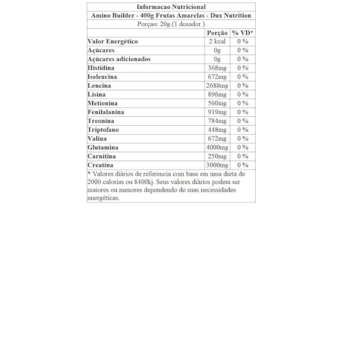 DUX Aminobuilder 400G - Frutas Amarelas