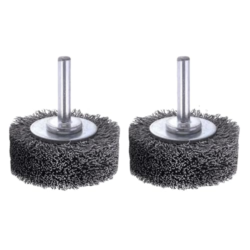 Stainless Steel Wire Crimped Cup Brush for Cleaning Rust Stripping, 2Pcs