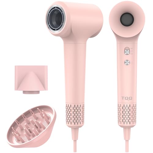 TQQ Seche Cheveux Professionnel, 200 Millions ionique Négatifs, Moteur Haute Vitesse 110000 TR/Min, 57dB Faible Bruit Sèche Cheveux Pour Maison et Voyages