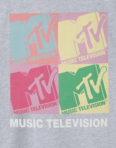 MTV Girls Colour Block Grey Short Sleeved T-Shirt | Playful Design | Vibrant Graphics | Stylish Iconic Brand Kids Top3