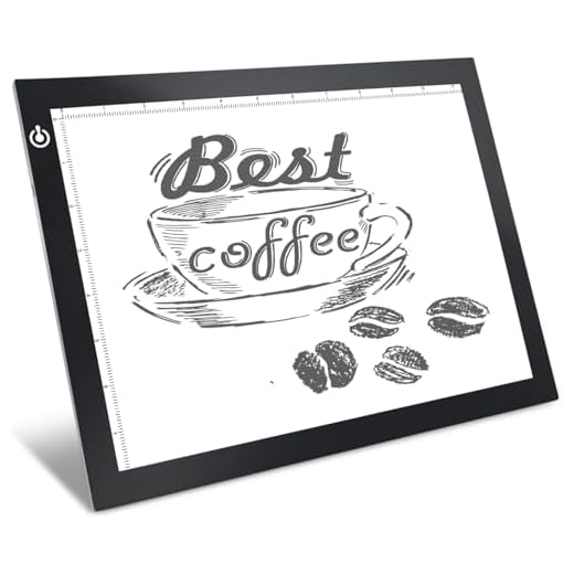 Black A4 Dimmable LED Artcraft Light Box Tracer Slim Light Pad Portable Tablet, USB Power Cable Copy Drawing Board Tracing Table for Artists Designing, Animation, Sketching, Stenciling X-ray Viewing