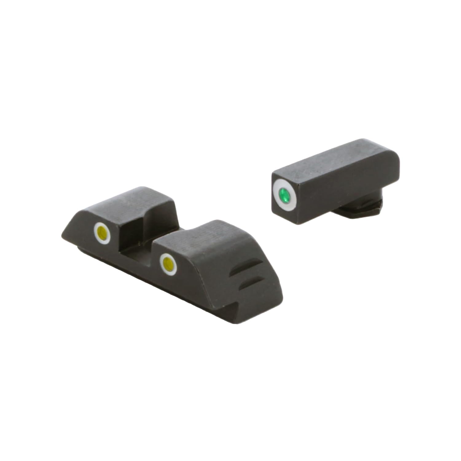 AMERIGLO Classic Series Easily Visible Tritium 3 Dot Night Sight Set - Compatible with Glock Gen 5 9mm/.40, Fits MOS Slide