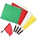 4Pcs Soccer Referee Flags, Volleyball Flags with Comfort Handle, Perfect for Track & Field Events Flag Football Flag Football Set Referee