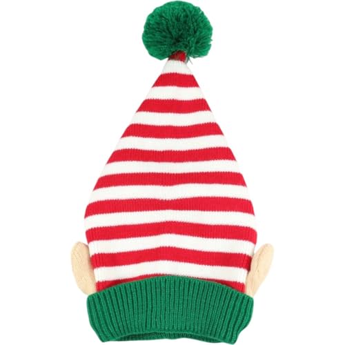HiyyFloy Weihnachtsmütze Kleinen Ohren, Bommel,...