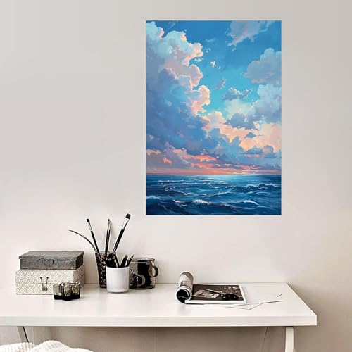 Tableau decoration murale salon impression paysage 70x100cm