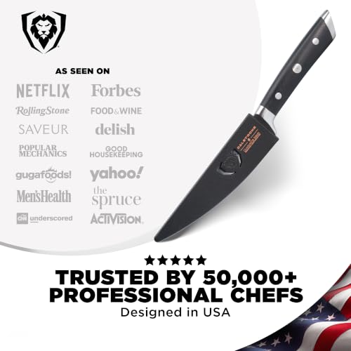 Image of Dalstrong Fillet Knife - 6 inch - Gladiator Series Elite - High Carbon German Steel - Black G10 Handle - Sheath Included - Razor Sharp Kitchen Knife - Boning Knife Gift - NSF Certified