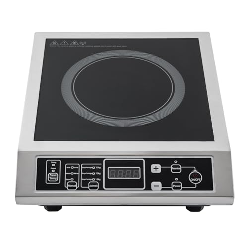 Plaque à induction, 3500 W, avec plan de travail, 8 niveaux de puissance et de température, efficacité APF à 3 niveaux, protection de sécurité