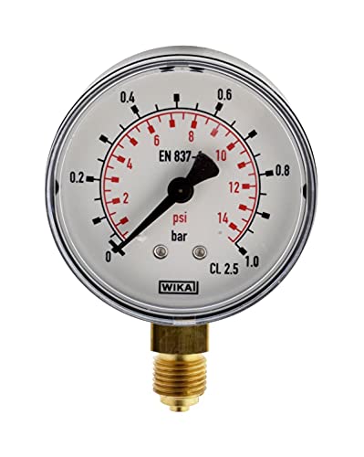 WIKA Kunststoff Manometer senkrecht Ø 63mm, 0-250 bar, G 1/4" Cover