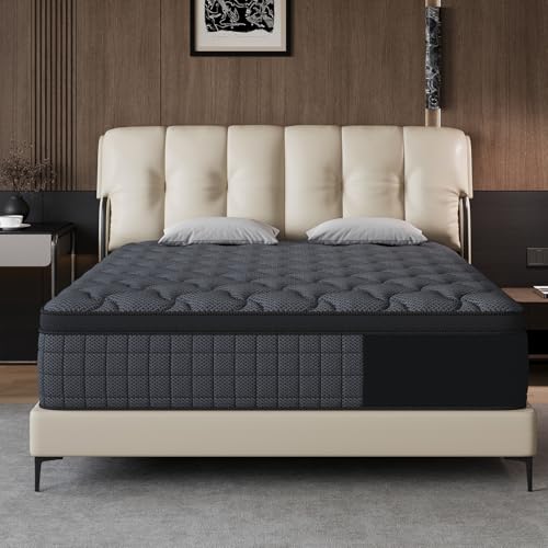 Colchones Individuales 25 CM Memory Foam Híbrido en Caja – Gel Refrigerante, Alivio de Dolor de Espalda, Firmeza Media, Soporte Ergonómico, Sueño...