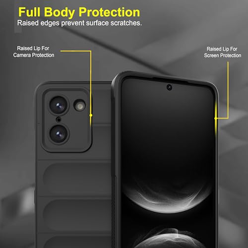 Image of Zapcase Back Case Cover for OnePlus Nord CE 5 | Compatible for OnePlus Nord CE 5 Back Cover | Liquid Silicon Magic Case with Camera Protection| Black