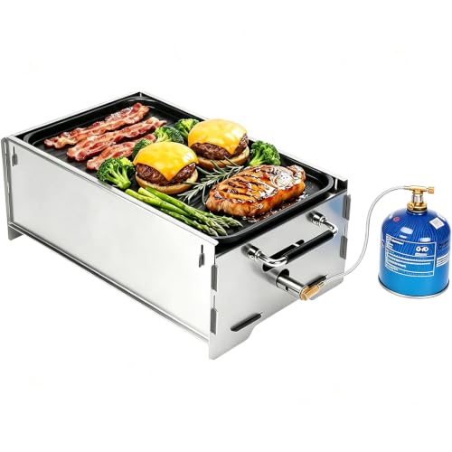 GFTIME Tragbarer gasgrill, Camping...