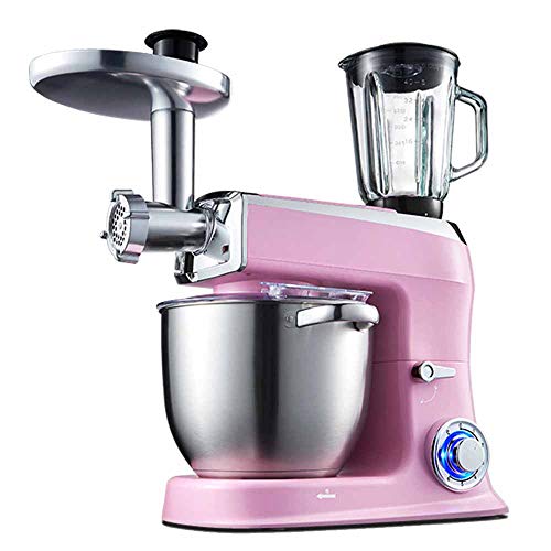 TQMB-A Neigekopf 7,5L große Kapazitäts-Edelstahl-Schüssel Vertikal Mixer6-Speed-Küche Rührbesen Knethaken Egg Beater…