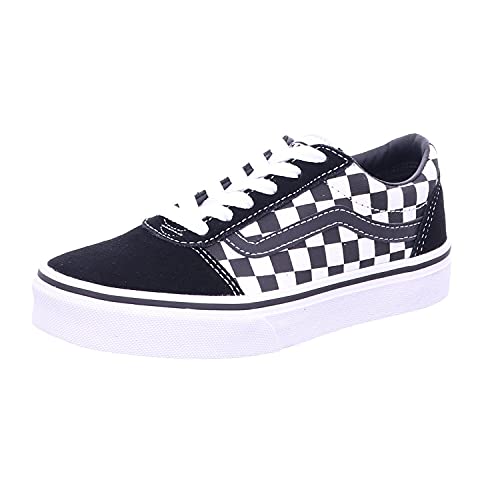 Vans Ward Jungen Sneaker, Checkered Black True White, 32 EU