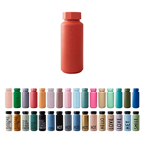 Design Letters Borraccia Termica 500 Ml | Bottiglia Termica Senza Bpa/Bps | Borracce Termiche In Acciaio Inossidabile | Borraccia Bambini & Adulti | B