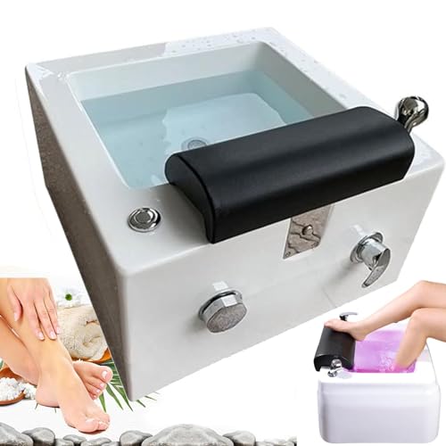 Spa de pies portátil de acrílico con masaje y calor miniatura 1