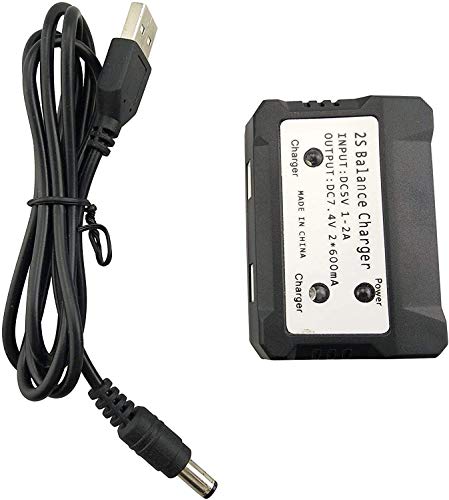 ZYGY 2PCS 7.4V 1300mah LiPO Batteria e 2in1