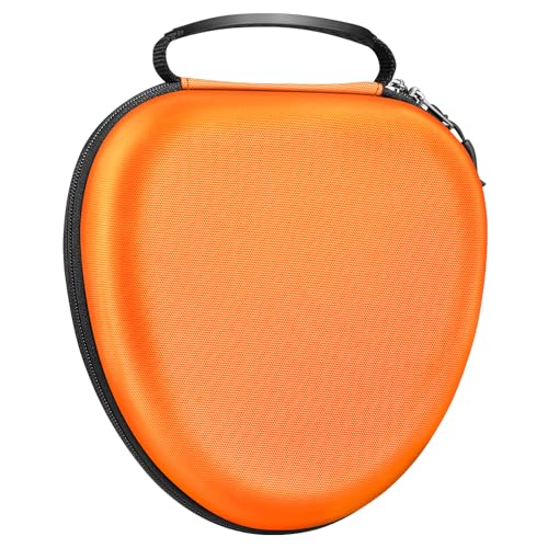 Housse AirPods Max 2 2026 étui rigide EVA antichoc sac transport accessoires orange