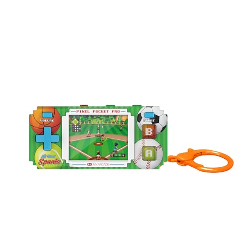 Image of My Arcade All-Star Sports Pixel Pocket Pro: Preloaded Game, Baseball, Soccer, Basketball, 18 Games in 1