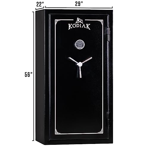 Kodiak Gun Safe For Rifles & Pistols | Kbx5629 By Rhino Metals With New Safex Security System | 42 Long Guns & 9 Handguns | 30 Minute Fire Protection | Door Organizer For Handguns & Ammo | 390Lbs #TOP1