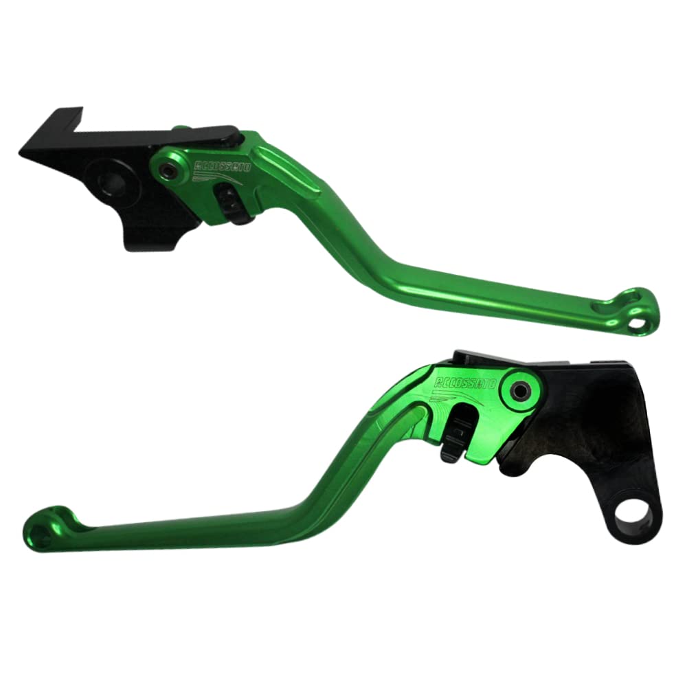 Palancas verdes Accossato para eliminar la holgura en manillar de Yamaha Xj6 Diversion 2009-2015