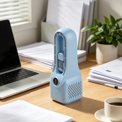 Ventilateur sans pales de table 6 vitesses | Rechargeable Type-C - 4