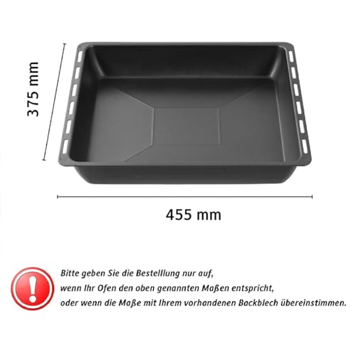 Lèche-frite pour four antiadhésive et profonde de 6 cm compatible Siemens - 3