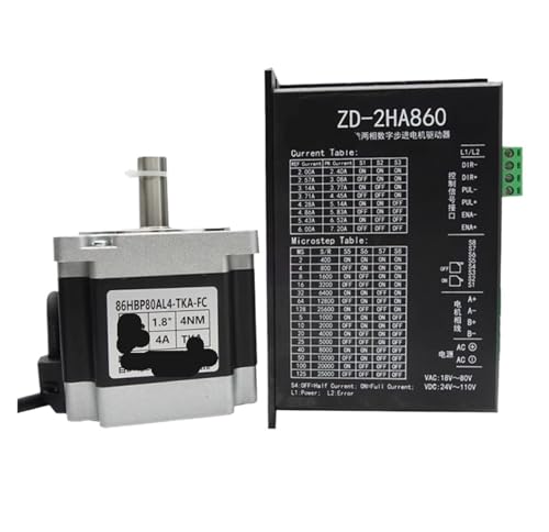 Moteur pas à pas basse tension 86HBP80AL4 fluide et précis avec driver ZD-2HA860