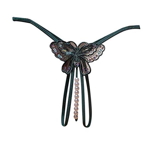 HIZQ Erótica Tanga Suave G-String Atractiva Lencería Interior Bragas Transpirables Suaves De Encaje con Tanga De Encaje para Mujer Braguitas Mujeres Sexy Encaje Fina,Verde