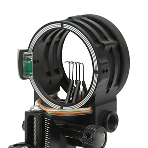 Mira de Arco de 5 Pinos, Metal Alienígena Mira de Arco de 5 Pinos Liga de Alumínio Mira de Arco e Fl