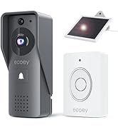 Ecoey Video Doorbell Camera, Video Doorbell with Two-Way Audio, Doorbell Camera Wireless with 108...