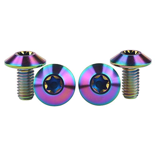 Titanium M4 M5 M6 Button Torx Head Bolt Screw (Ranibow, M5x12mm)