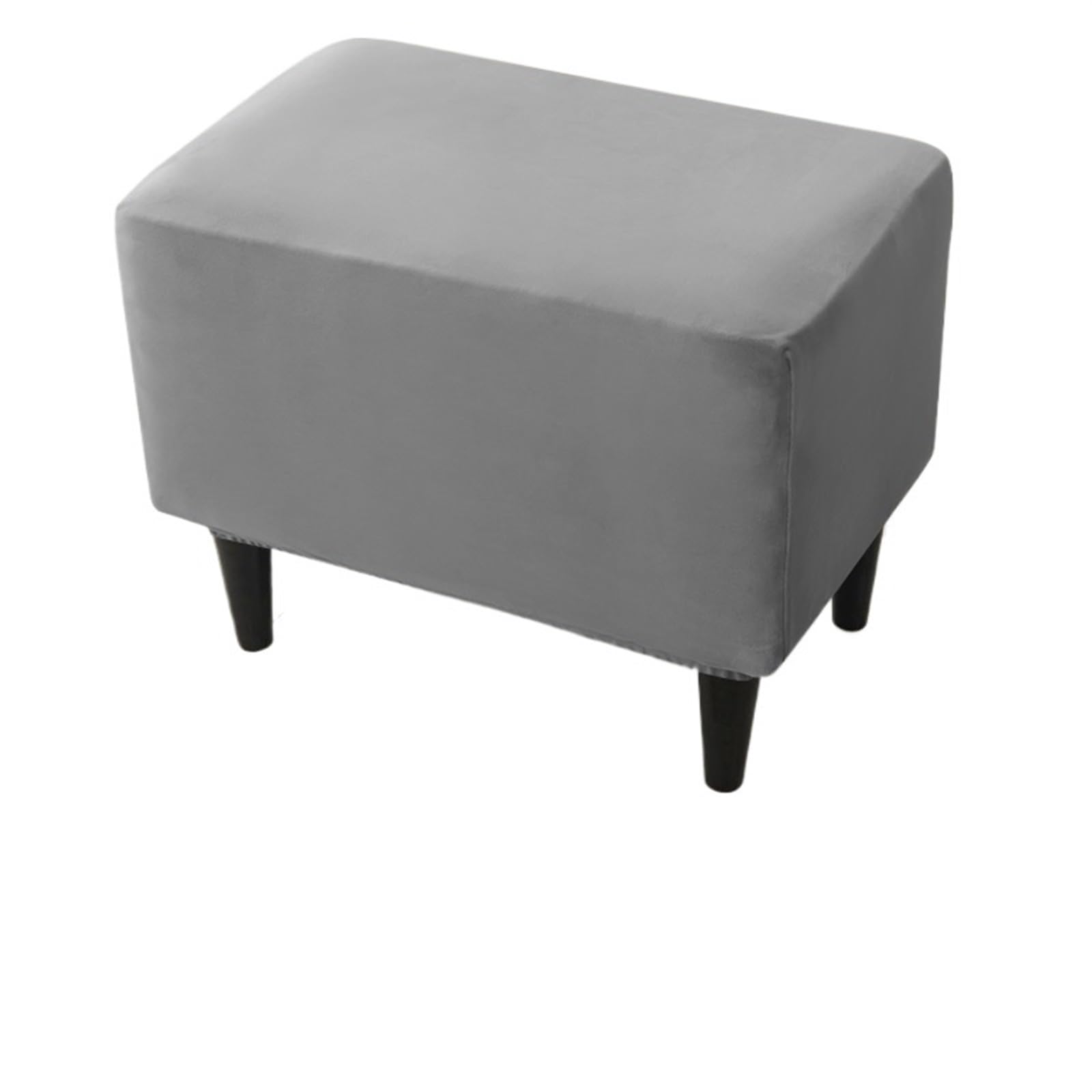 YXINAER Foot Stool Cover Soft Velvet Ottoman Stool Cover(B10 Footstool Cover)