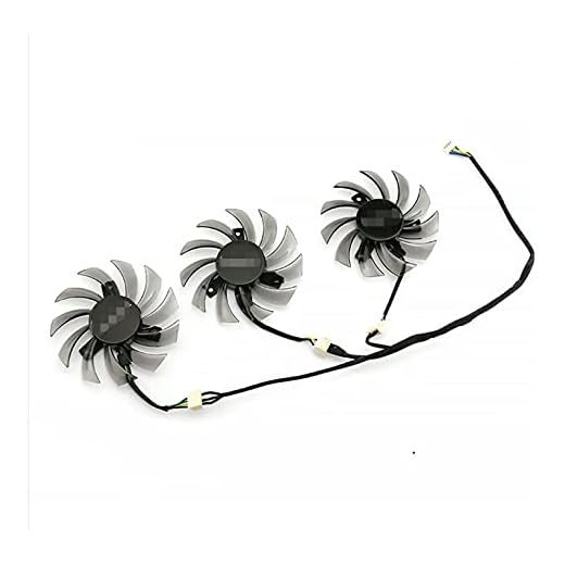 yaoqijie 75mm T128010SU 0.35A Kylfläkt Passform för GIGABYTE GTX 670 680 760 TI G1 GTX 770 780TI Fan GTX Titan Fan Videokortkylare lasting (Blade Color : A set of fan(3pcs))