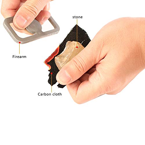 Greyghost 1 Pcs Carbon Steel Fire Striker Useful Emergency Fire Starter Metal Outdoor Camping Hiking Instant Survival Flint Safety Durable Accessory Camping Emergency #TOP5