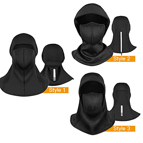 yeacher Máscara balaclava à prova de vento térmico inverno lenço aquecedor para pescoço para ciclism
