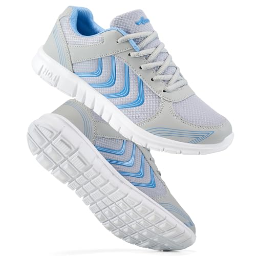 Image of DUOYANGJIASHA Lightweight Walking Shoes for Women: Comfortable & Breathable Mesh Fashion Sneakers for Daily Wear - Casual Non Slip Tennis Shoes for Workout Gym Travel