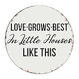 Merveilleux cadeau : notre plaque décorative en métal est le cadeau personnalisé parfait à offrir à vos amis et à votre famille pour une pendaison de crémaillère, Pâques, la fête des mères, la fête des pères, un anniversaire, Noël, un mariage, une fête prénatale, etc. Créez une atmosphère tendance et attrayante