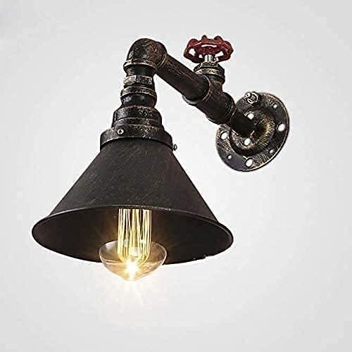 Lampe murale tuyau de rouille pour transformer un mur vide en déco bar