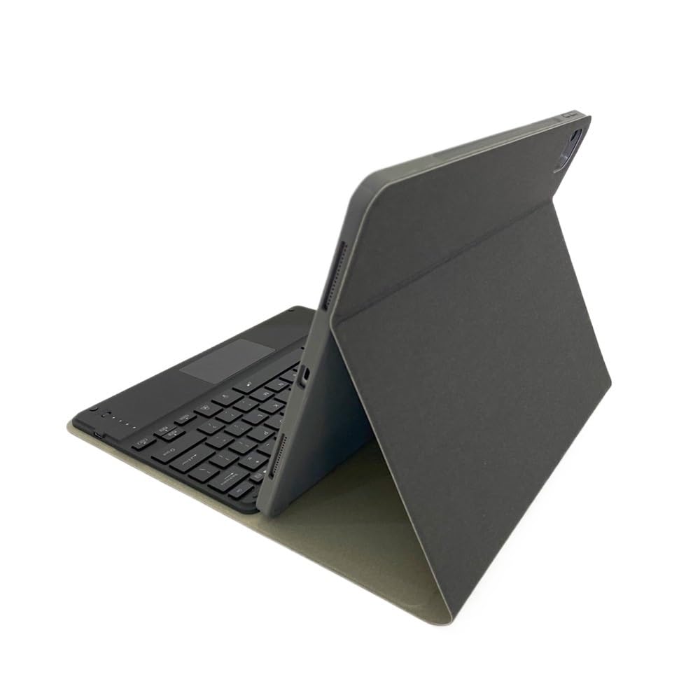 Accessories Clavier Tactile rétroéclairé Couleur avec Fente for Stylo, étui de Protection en Cuir adapté à l'iPad Air5/Air4 10,9 Pouces(Pink+Black Touch Keyboard)