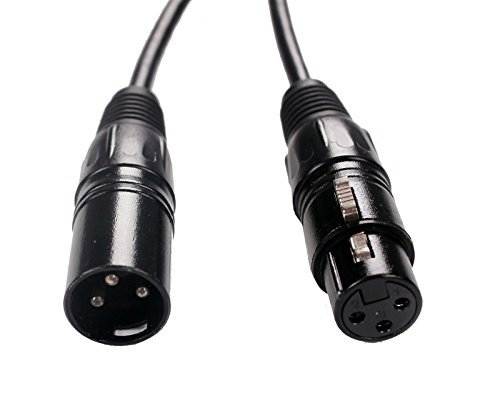 4PCS 1m long dmx 512 Cable dmx 3.2t 3 Pin True Dmx Cable male to female for dmx stage lights