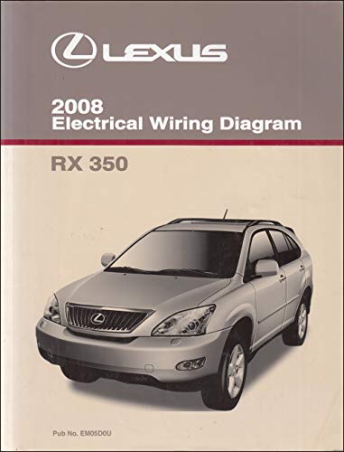 2008 Lexus RX 350 Wiring Diagram Manual Original