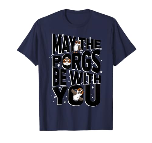 Star Wars May The Porgs Be With You t-shirt imprimé durable en coton