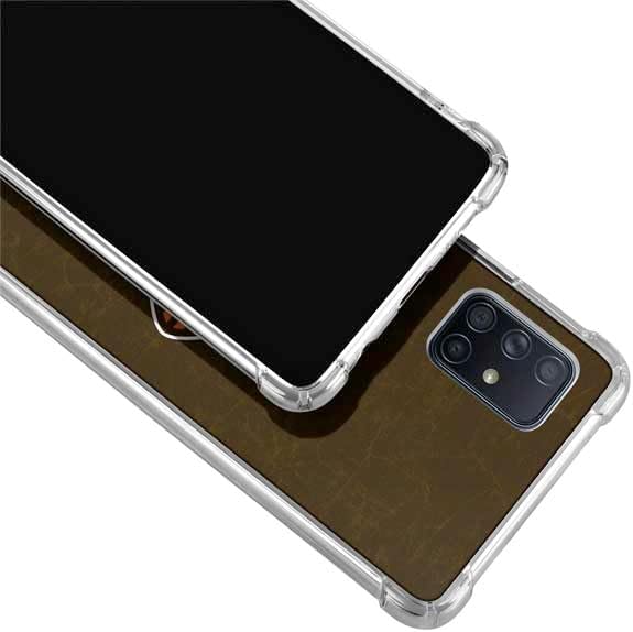 Skinit Clear Phone Case Compatible with Galaxy A71 5G - Officially Licensed NFL Cleveland Browns Alternate Distressed Design