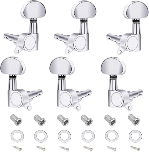 LBYHZS Clavijas de Afinación 3L3R, Clavijas para Guitarra Acústica y Eléctrica, 10mm, Máquinas de...